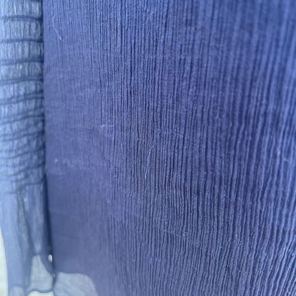 Diane Von Furstenberg Blue Silk Blouse Size Xs Bell Sleeves Womens career office - Picture 5 of 10